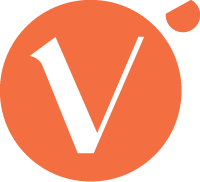 orange v for vinspire logo
